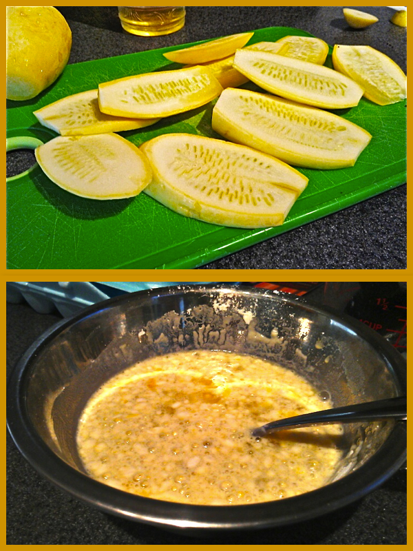 Fried Squash collage