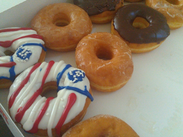 4th of july doughnuts
